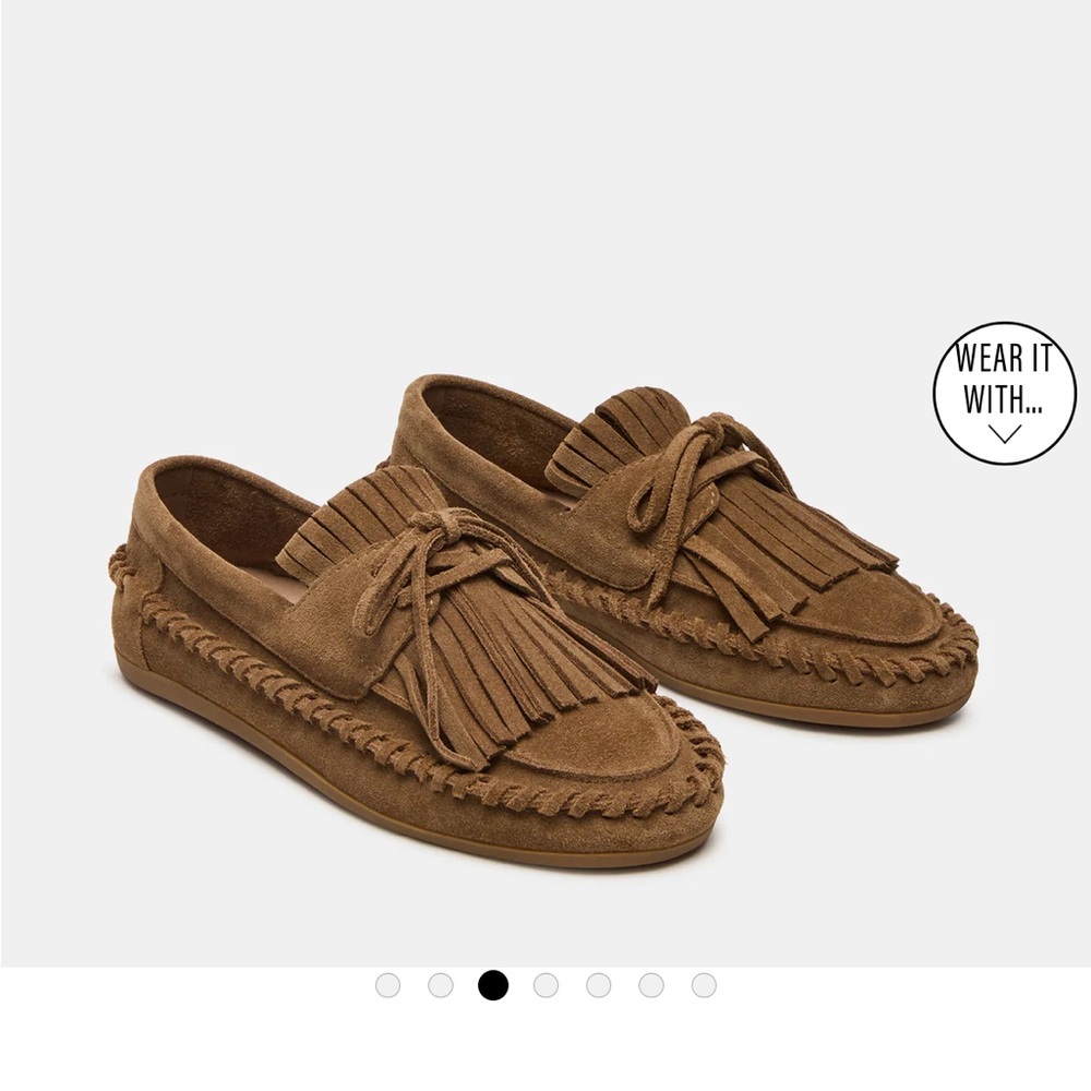 Steve Madden Samuel Chestnut Suede Loafers